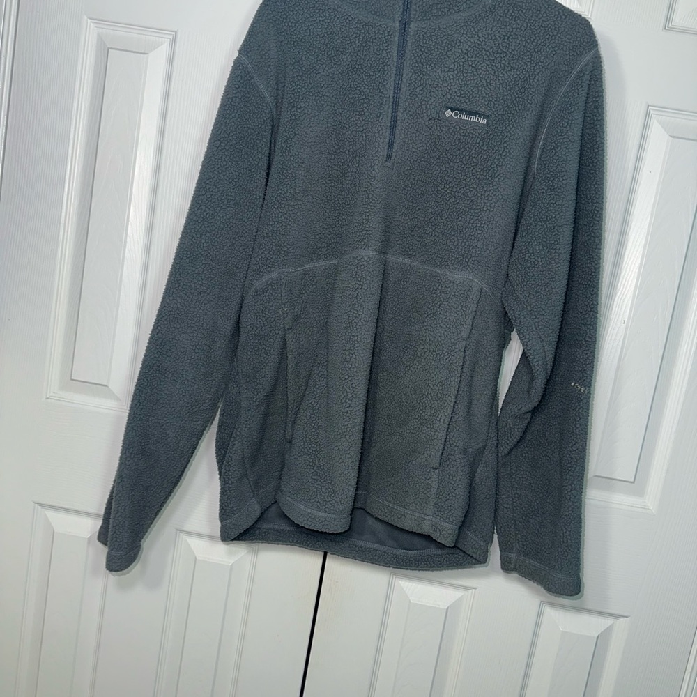 Columbia Men's Charcoal Zip-Up Fleece Sweater